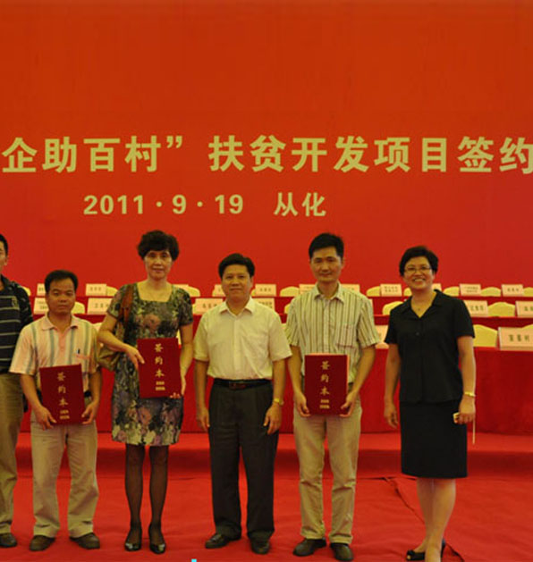 TIANYD participated in the “Poverty Relief Campaign” under the program of “Hundred Enterprises Help Hundred Villages” launched by Guangzhou